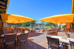 Terasse Restaurant Seeklause Trassenheide